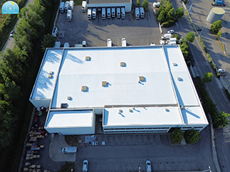 cool roof peinture résine blanche toiture peinture réfléchissante lumière