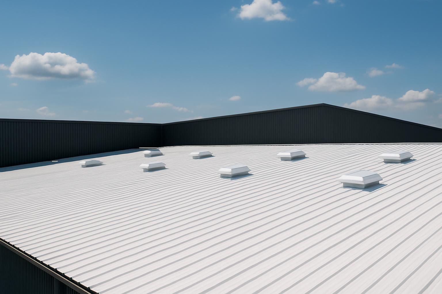Réduction de température sous toiture avec cool roof à Perpignan